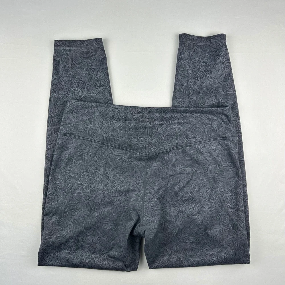 Patagonia Centered Tights Gray Geometric Print Leggings‎ Women's Large - Picture 6 of 12